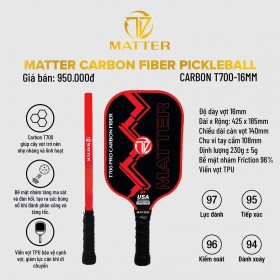 MATTER CARBON FIBER PICKLEBALL - ĐỎ